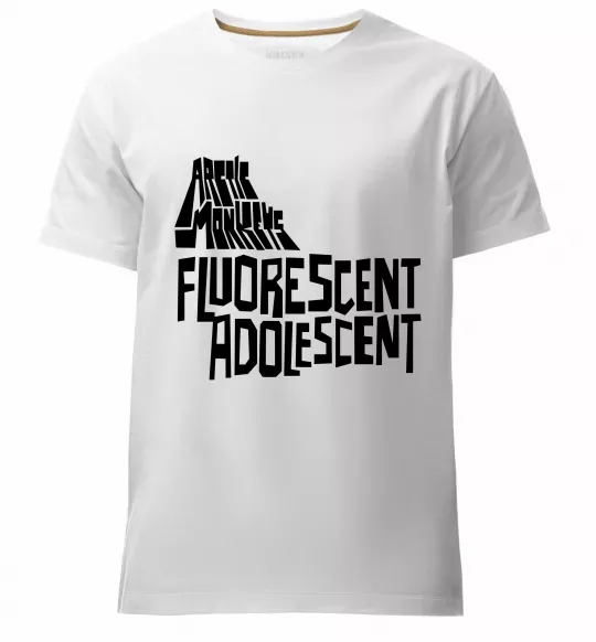 Мужская премиум футболка ARCTIC MONKEYS band Белый фото