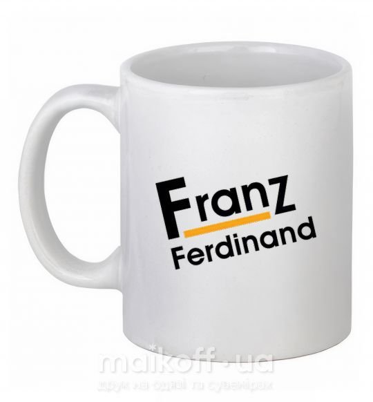 Чашка керамическая FRANZ FERDINAND Белый фото