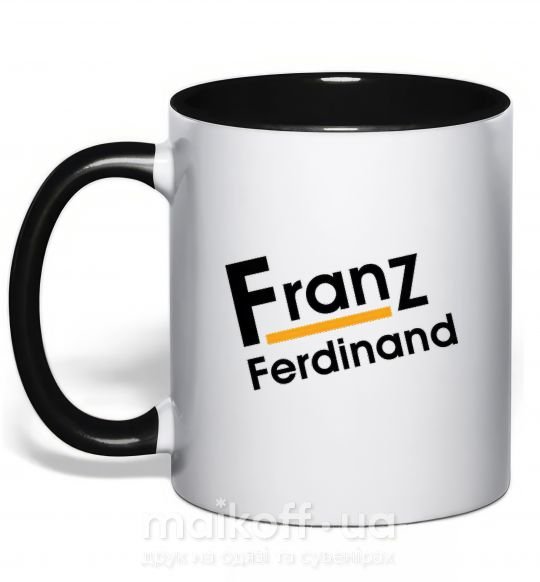 Чашка з кольоровою ручкою FRANZ FERDINAND Чорний фото