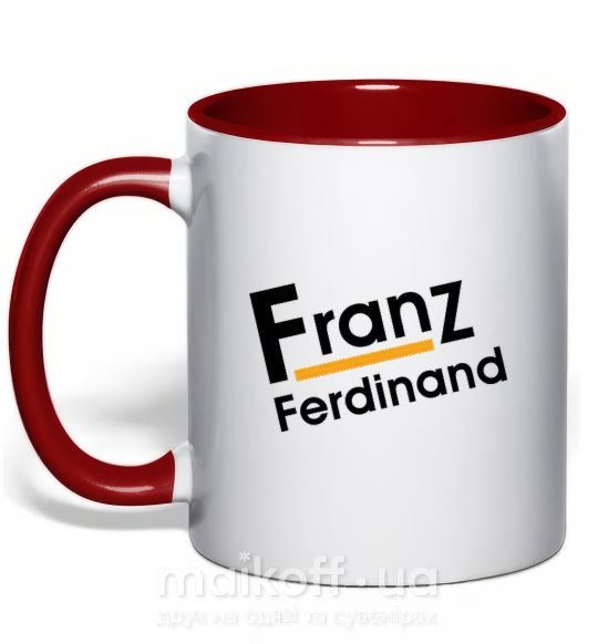Чашка з кольоровою ручкою FRANZ FERDINAND Червоний фото