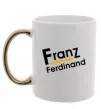Чашка с цветной ручкой FRANZ FERDINAND Золото фото