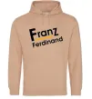 Чоловіча толстовка (худі) FRANZ FERDINAND Пісочний фото