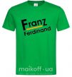 Мужская футболка FRANZ FERDINAND Зеленый фото