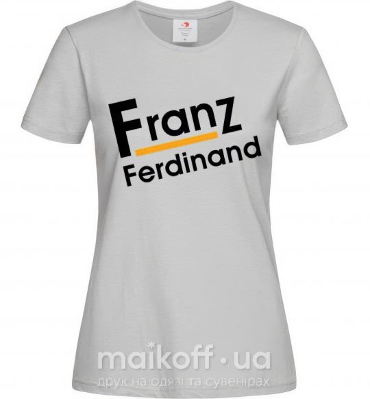 Женская футболка FRANZ FERDINAND Серый фото