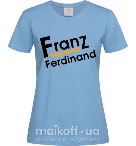 Жіноча футболка FRANZ FERDINAND Блакитний фото