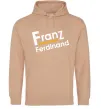 Женская толстовка (худи) FRANZ FERDINAND Песочный Женская толстовка (худи) FRANZ FERDINAND Песочный фото