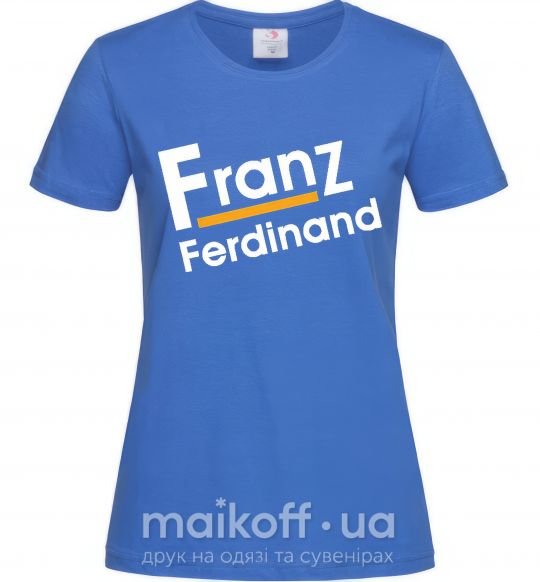 Жіноча футболка FRANZ FERDINAND Яскраво-синій фото