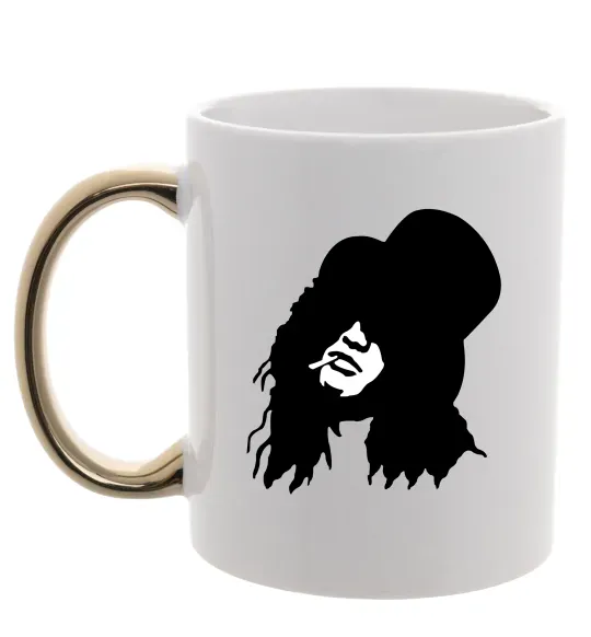 Чашка з кольоровою ручкою GUNS'N'ROSES Золото фото