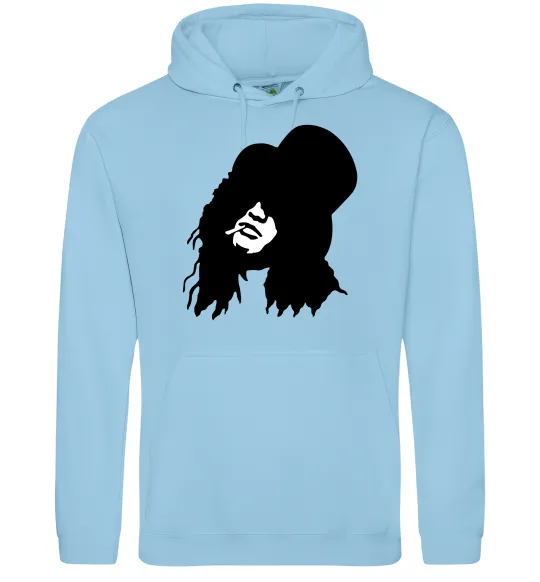 Мужская толстовка (худи) GUNS'N'ROSES Голубой фото