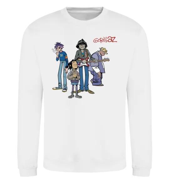 Світшот GORILLAZ Білий фото