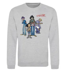 Свитшот GORILLAZ Серый меланж фото
