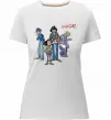 Жіноча преміум футболка GORILLAZ Білий фото