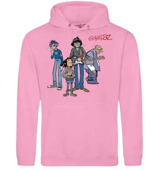 Мужская толстовка (худи) GORILLAZ Розовый фото