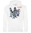 Чоловіча толстовка (худі) GORILLAZ Білий фото