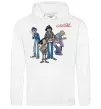 Женская толстовка (худи) GORILLAZ Белый фото