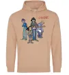 Женская толстовка (худи) GORILLAZ Песочный фото