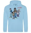 Женская толстовка (худи) GORILLAZ Голубой фото