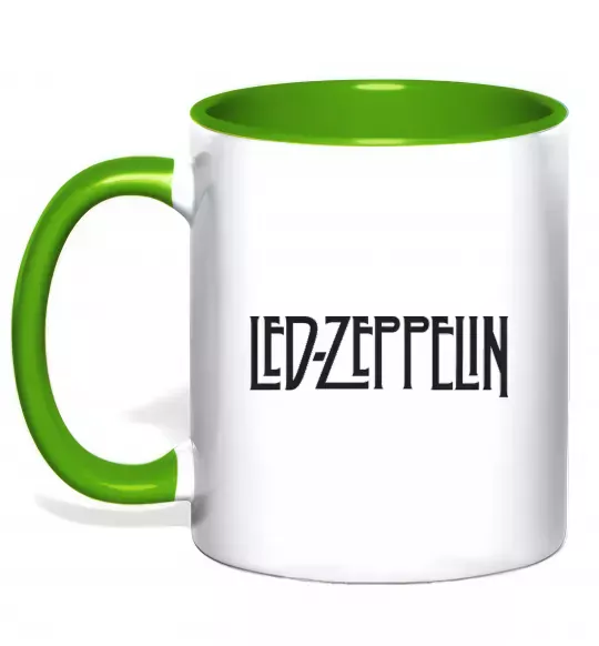 Чашка с цветной ручкой LED ZEPPELIN Зеленый фото