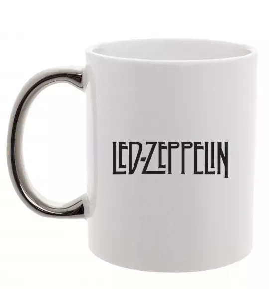 Чашка с цветной ручкой LED ZEPPELIN Серебро фото