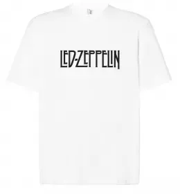 Футболка Оверсайз Led Zeppelin photo Черный фото