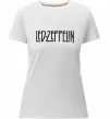 Жіноча преміум футболка LED ZEPPELIN Білий фото