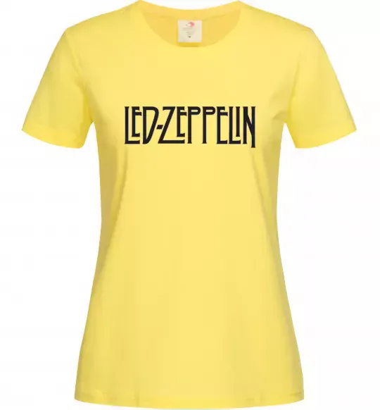 Жіноча футболка LED ZEPPELIN Лимонний фото