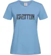 Жіноча футболка LED ZEPPELIN Блакитний фото
