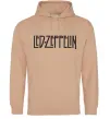 Женская толстовка (худи) LED ZEPPELIN Песочный фото