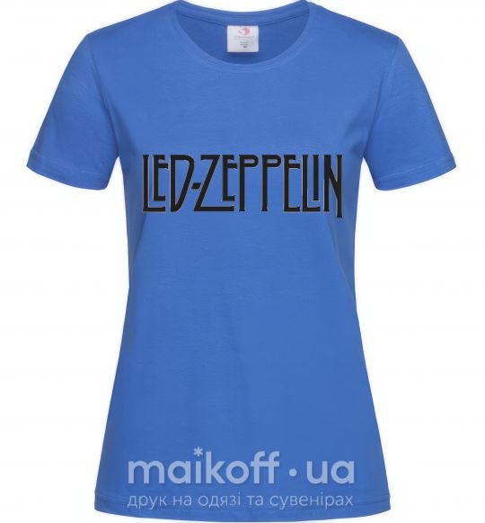 Жіноча футболка LED ZEPPELIN Яскраво-синій фото