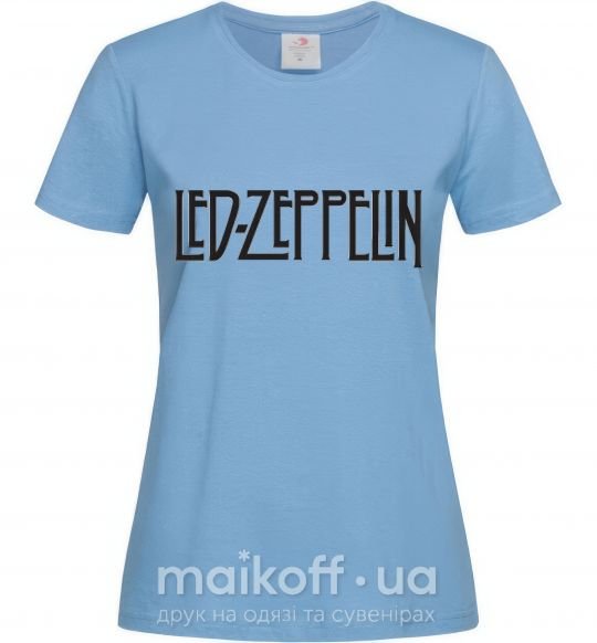 Жіноча футболка LED ZEPPELIN Блакитний фото