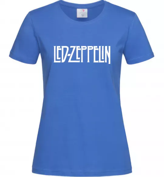 Жіноча футболка LED ZEPPELIN Яскраво-синій фото