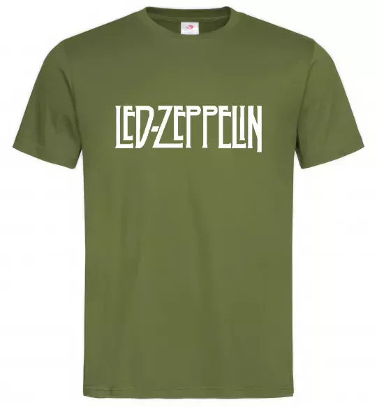 Чоловіча футболка LED ZEPPELIN Оливковий фото