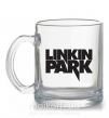 Чашка стеклянная LINKIN PARK надпись Прозрачный фото