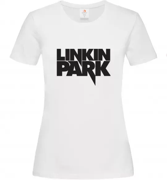 Жіноча футболка LINKIN PARK напис Білий фото