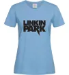 Жіноча футболка LINKIN PARK напис Блакитний фото