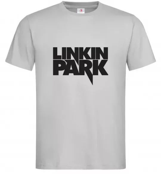Мужская футболка LINKIN PARK напис Серый фото