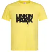 Мужская футболка LINKIN PARK напис Лимонный фото