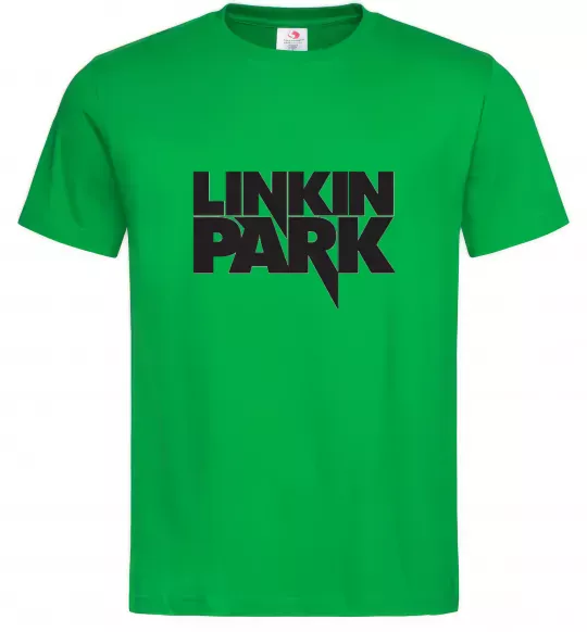 Мужская футболка LINKIN PARK напис Зеленый фото