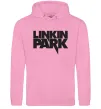 Жіноча толстовка (худі) LINKIN PARK напис Рожевий фото