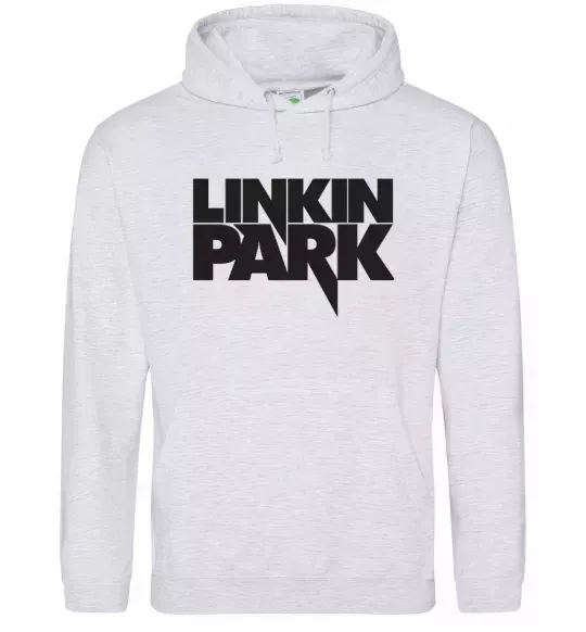 Жіноча толстовка (худі) LINKIN PARK напис Сірий меланж фото