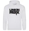 Жіноча толстовка (худі) LINKIN PARK напис Сірий меланж Жіноча толстовка (худі) LINKIN PARK напис Сірий меланж фото