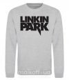 Свитшот LINKIN PARK надпись Серый меланж фото
