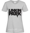 Жіноча футболка LINKIN PARK надпись Сірий фото