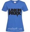 Женская футболка LINKIN PARK надпись Ярко-синий фото