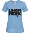 Жіноча футболка LINKIN PARK надпись Блакитний фото