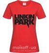 Жіноча футболка LINKIN PARK надпись Червоний фото