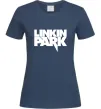 Жіноча футболка LINKIN PARK напис Темно-синій фото