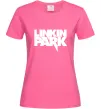Жіноча футболка LINKIN PARK напис Яскраво-рожевий фото