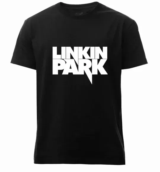 Чоловіча преміум футболка LINKIN PARK напис Чорний фото