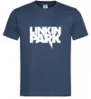 Мужская футболка LINKIN PARK напис Темно-синий фото